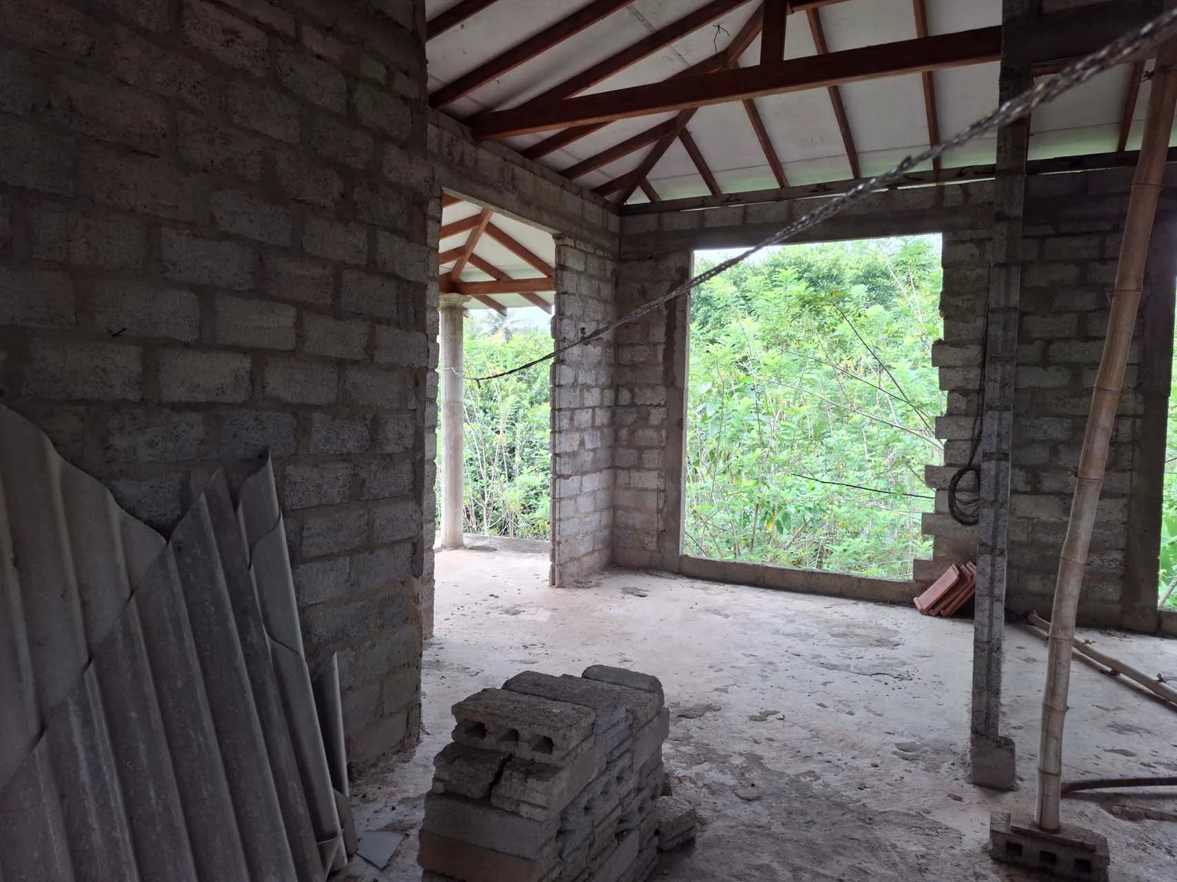 Another view across the top-floor partitions